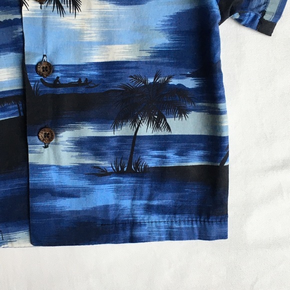 Hawaiian shirt size 18 months blue black RJC EUC - Picture 9 of 12